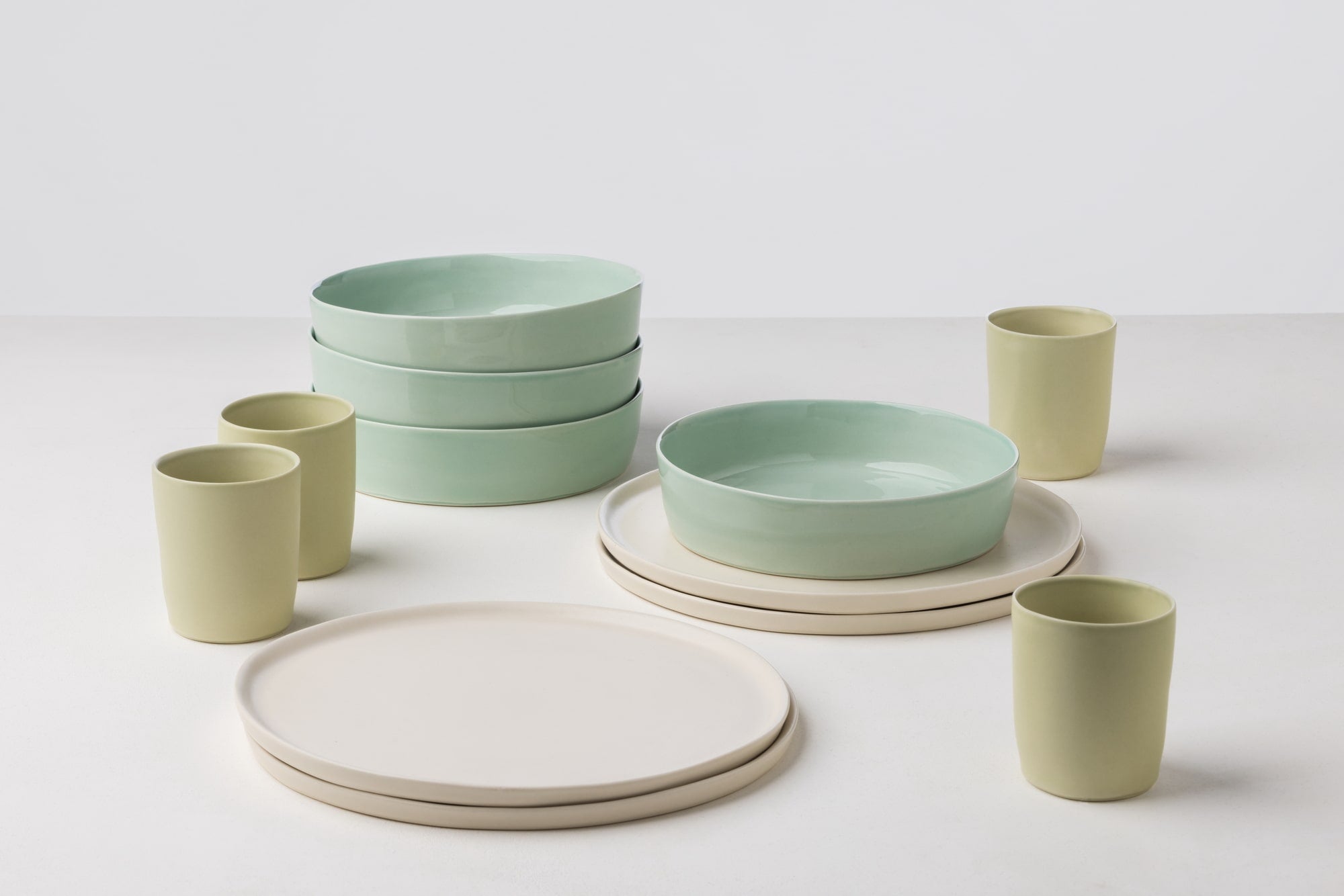 Dessertteller aus Steingut