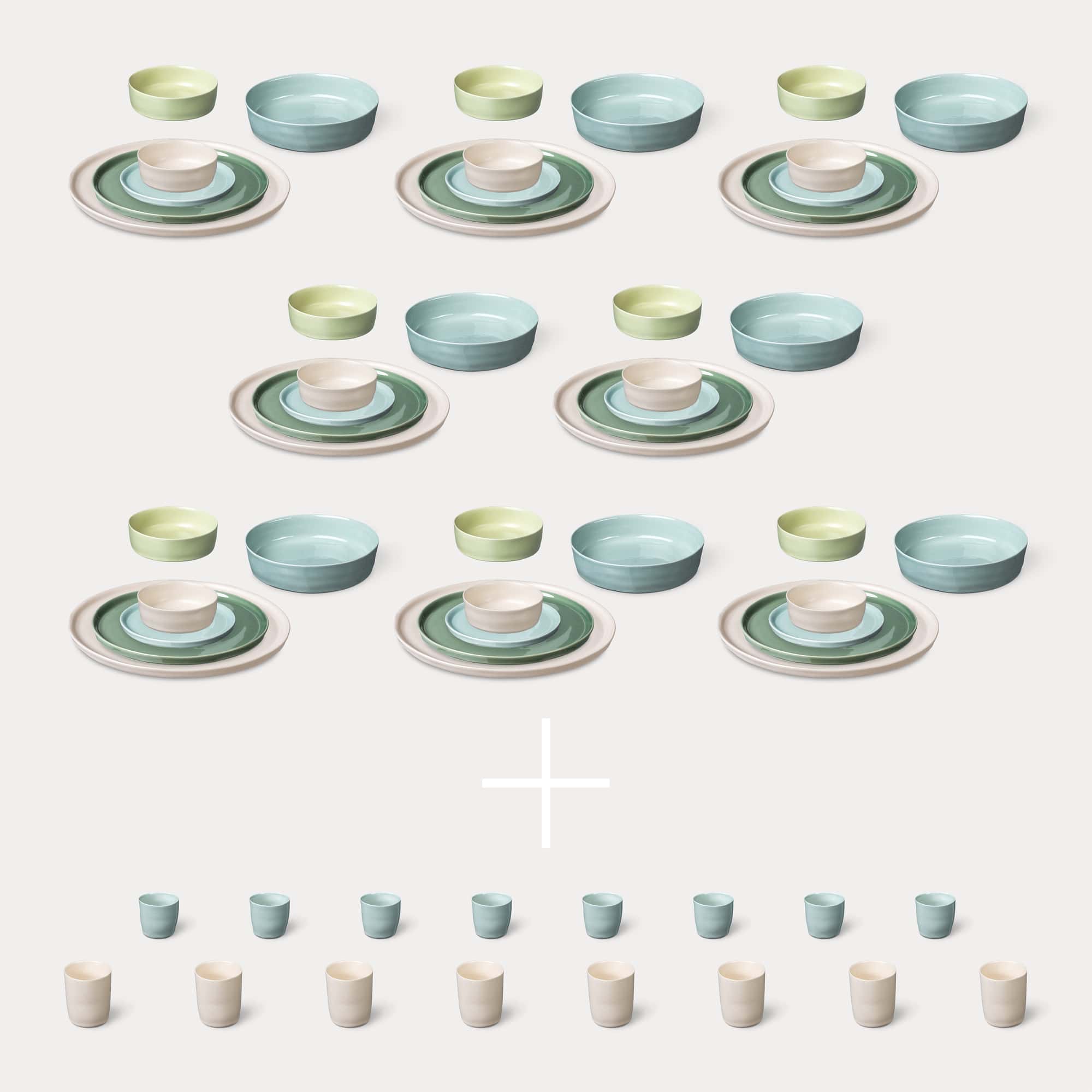 ELEPHANT FEET | Extra Large Dinner Set