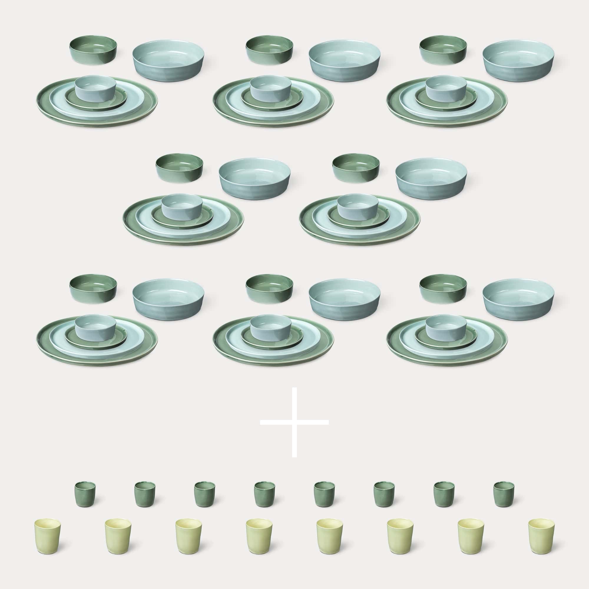 ELEPHANT FEET | Extra Large Dinner Set