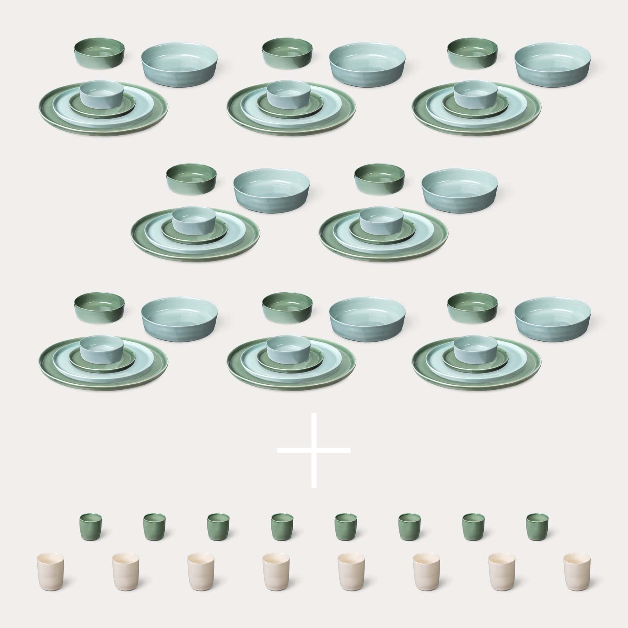 ELEPHANT FEET | Extra Large Dinner Set