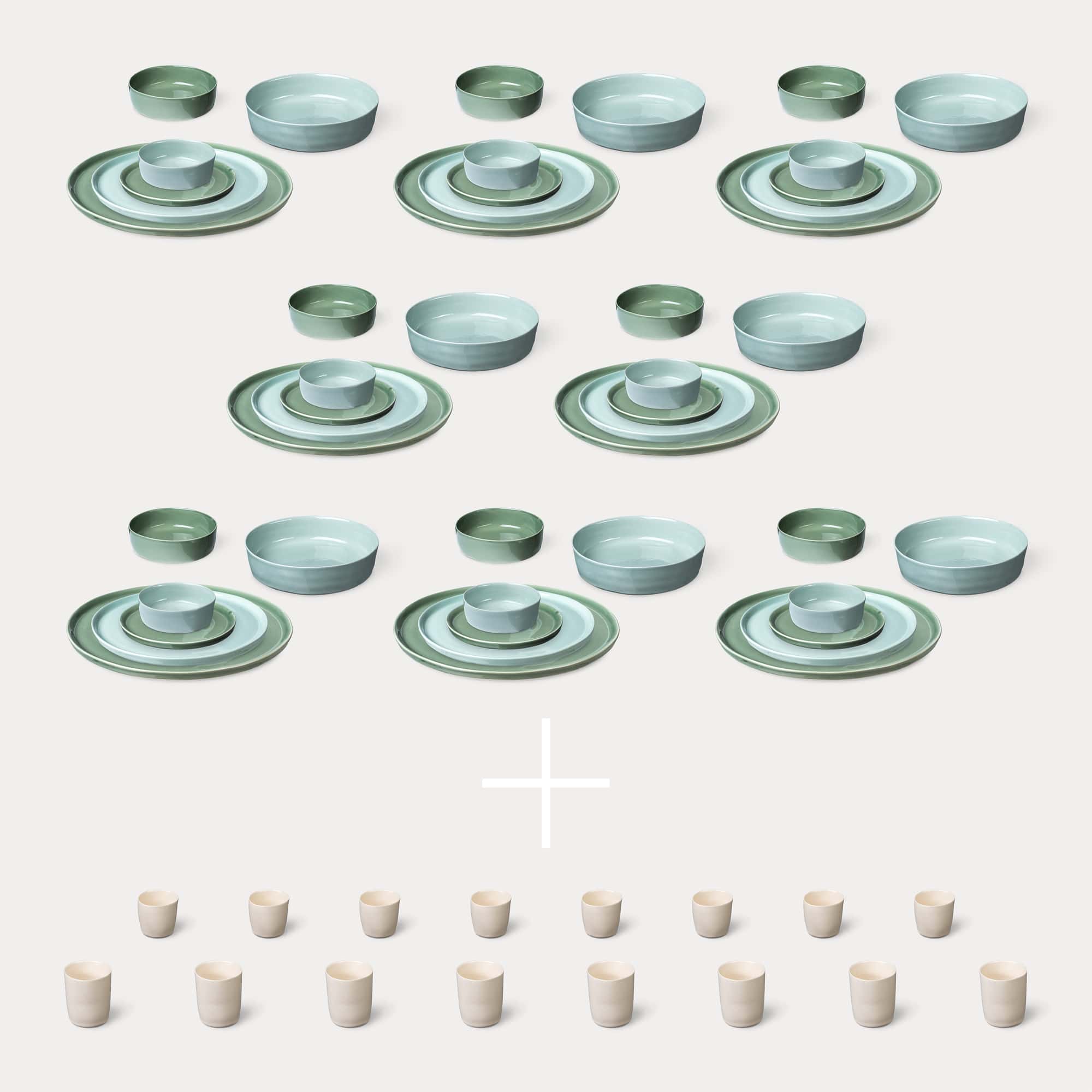 ELEPHANT FEET | Extra Large Dinner Set