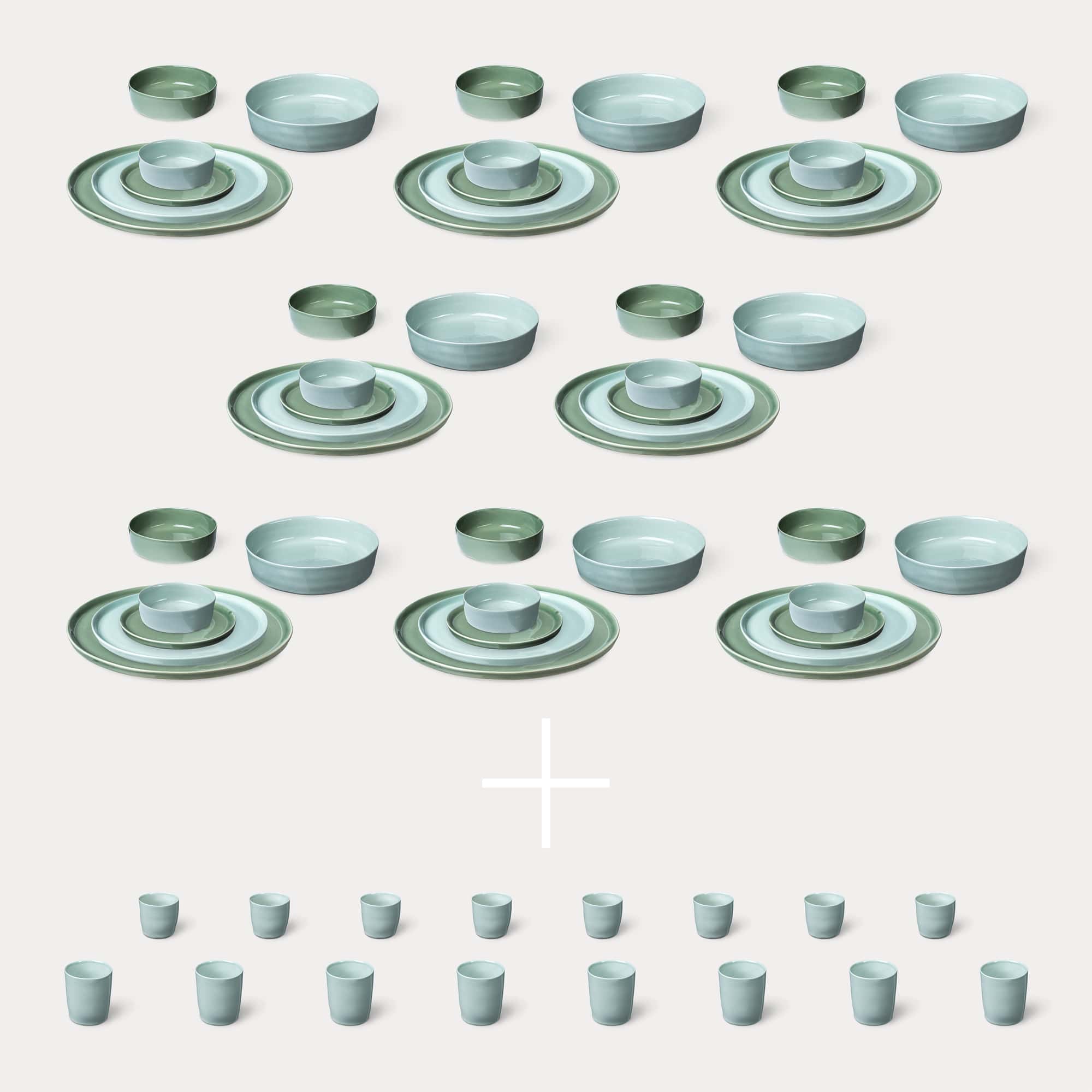 ELEPHANT FEET | Extra Large Dinner Set