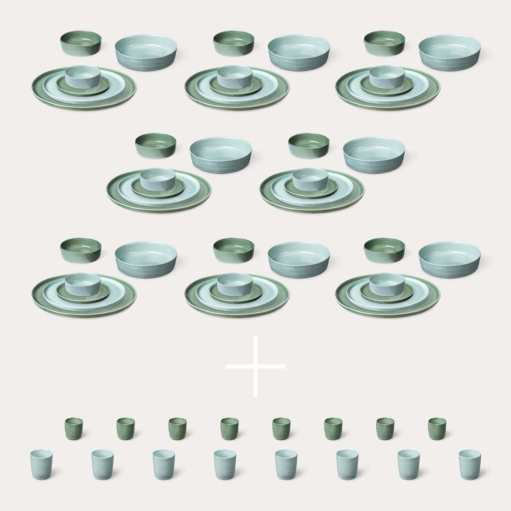 ELEPHANT FEET | Extra Large Dinner Set
