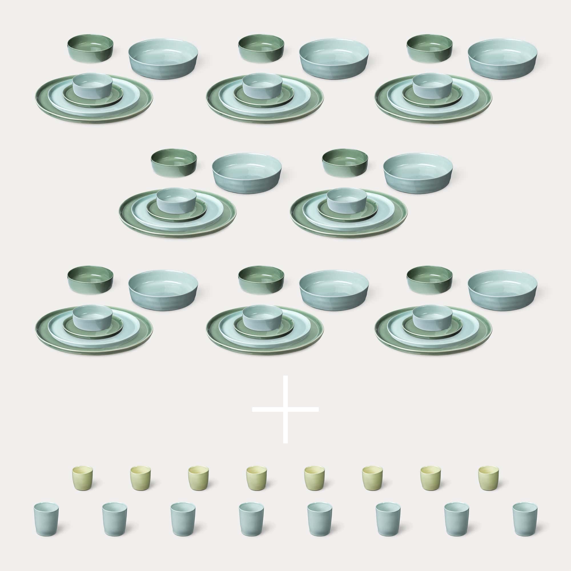 ELEPHANT FEET | Extra Large Dinner Set
