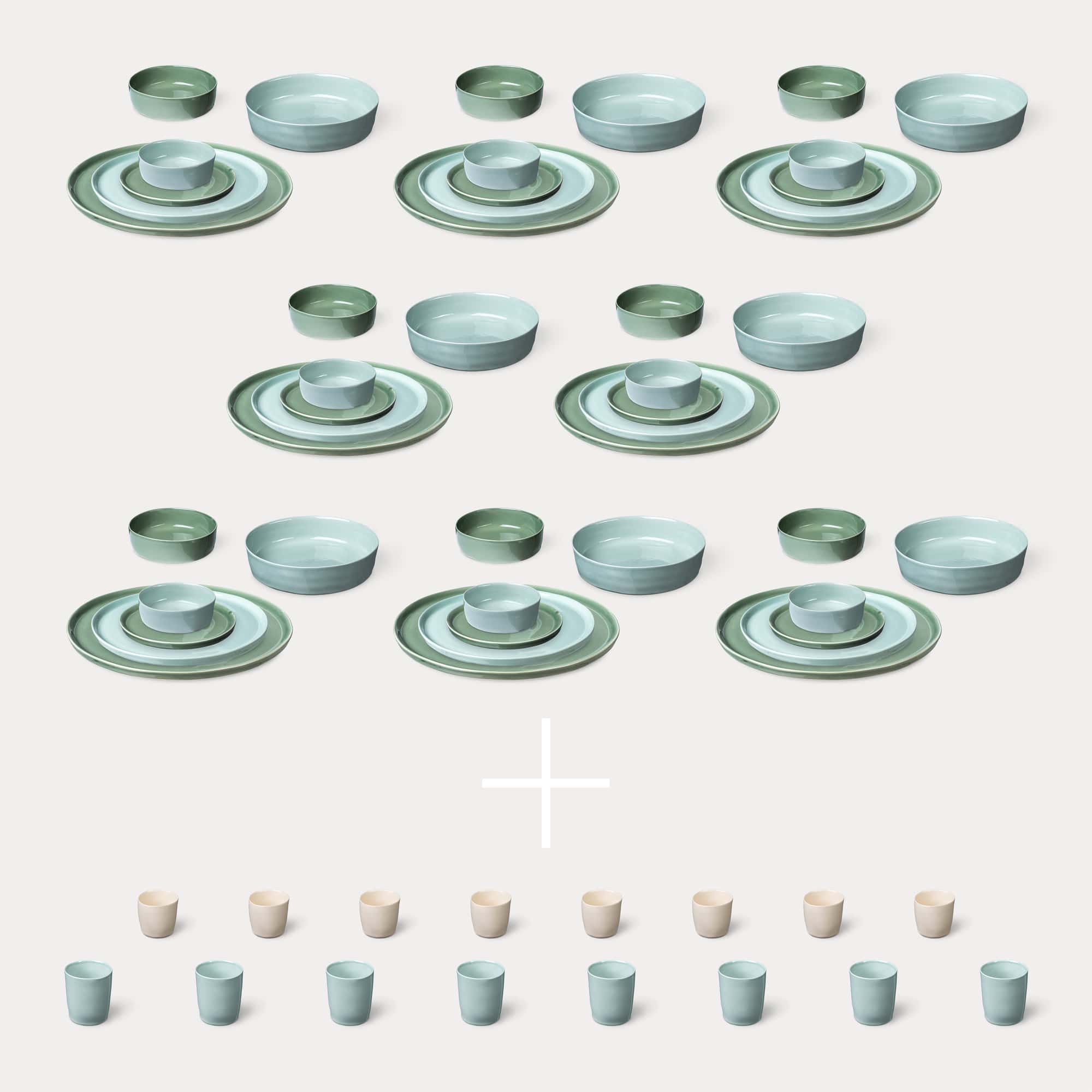 ELEPHANT FEET | Extra Large Dinner Set