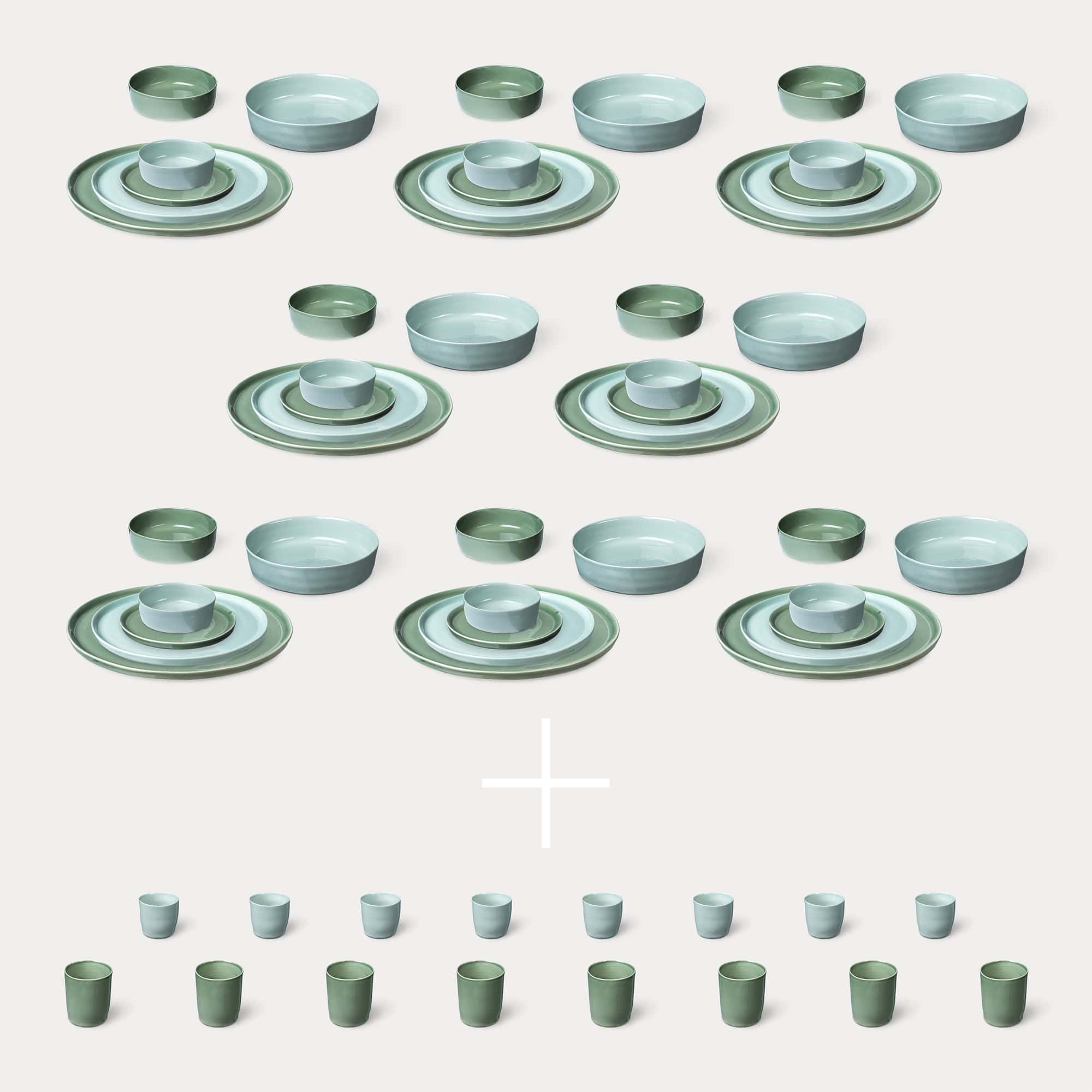 ELEPHANT FEET | Extra Large Dinner Set