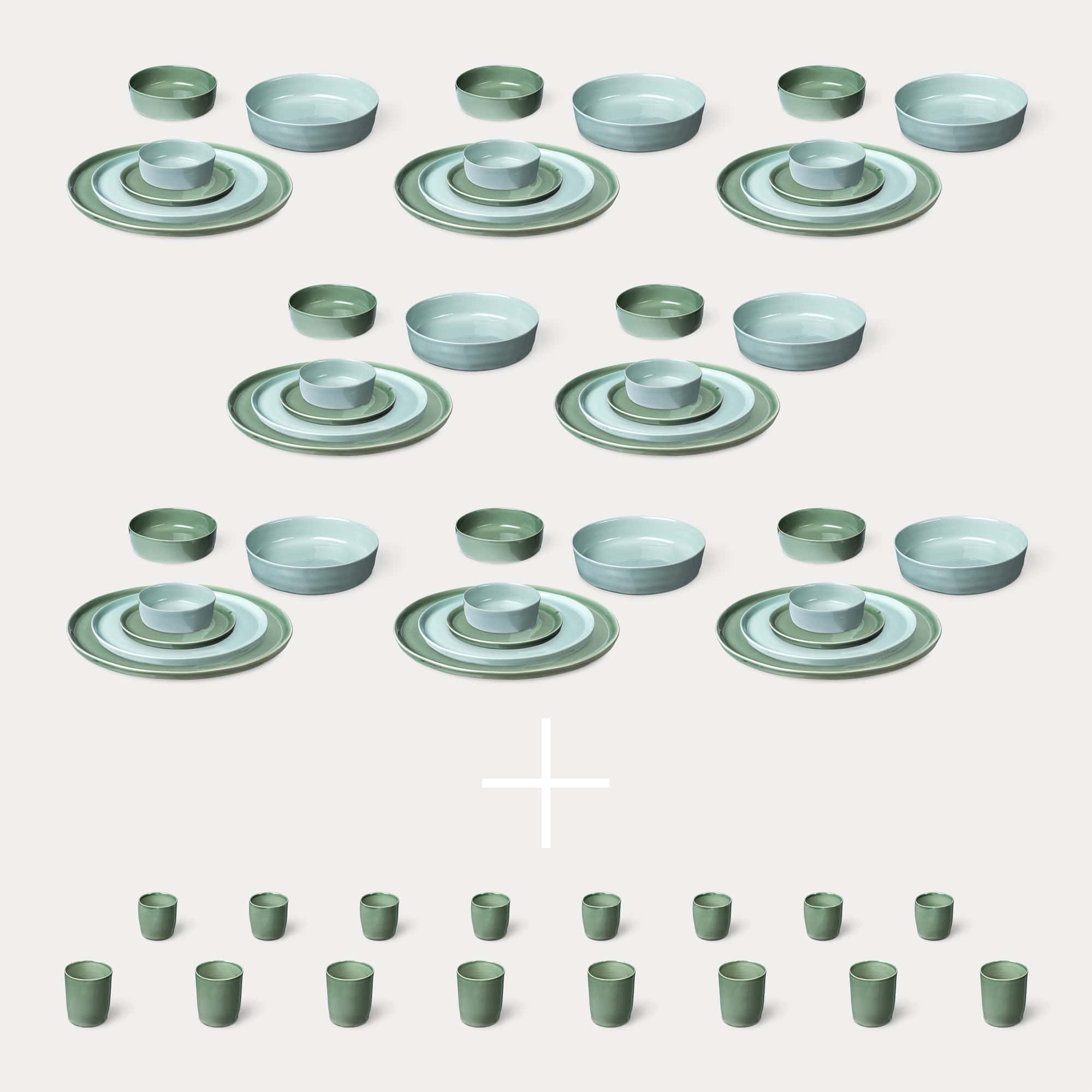 ELEPHANT FEET | Extra Large Dinner Set