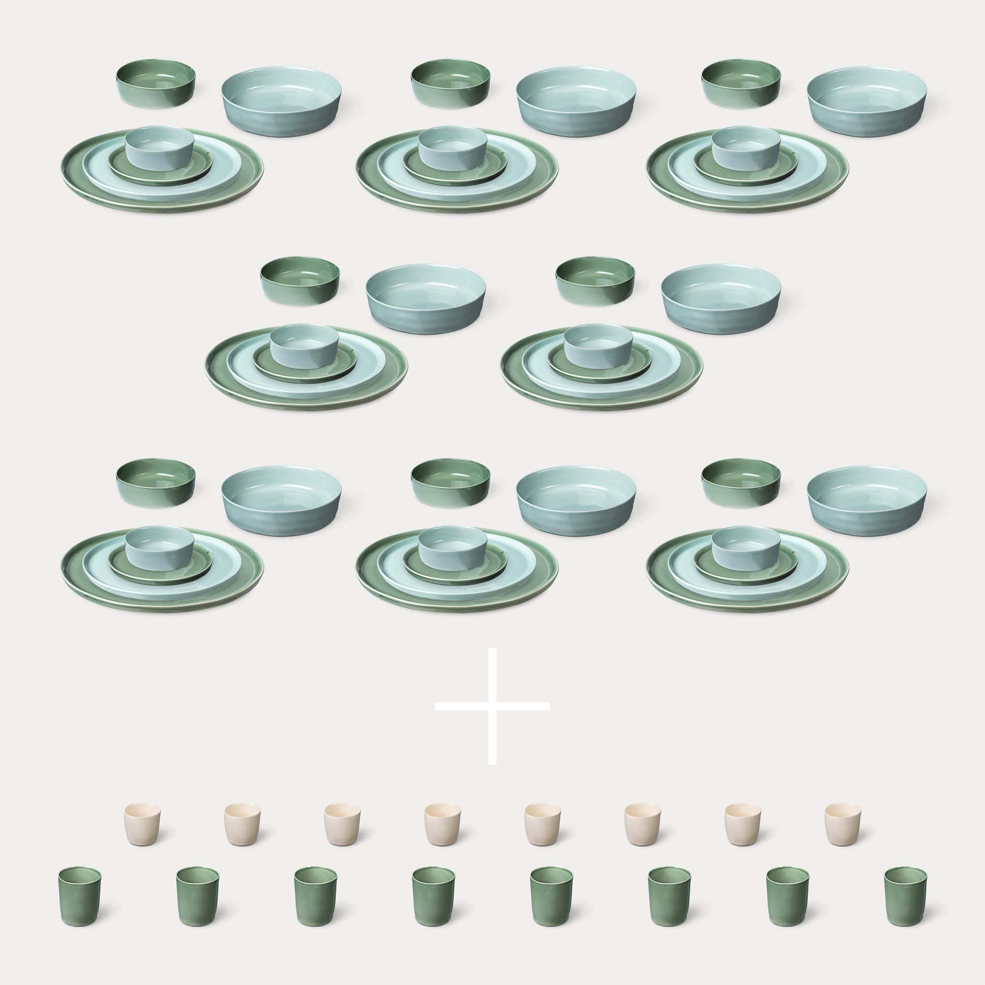 ELEPHANT FEET | Extra Large Dinner Set
