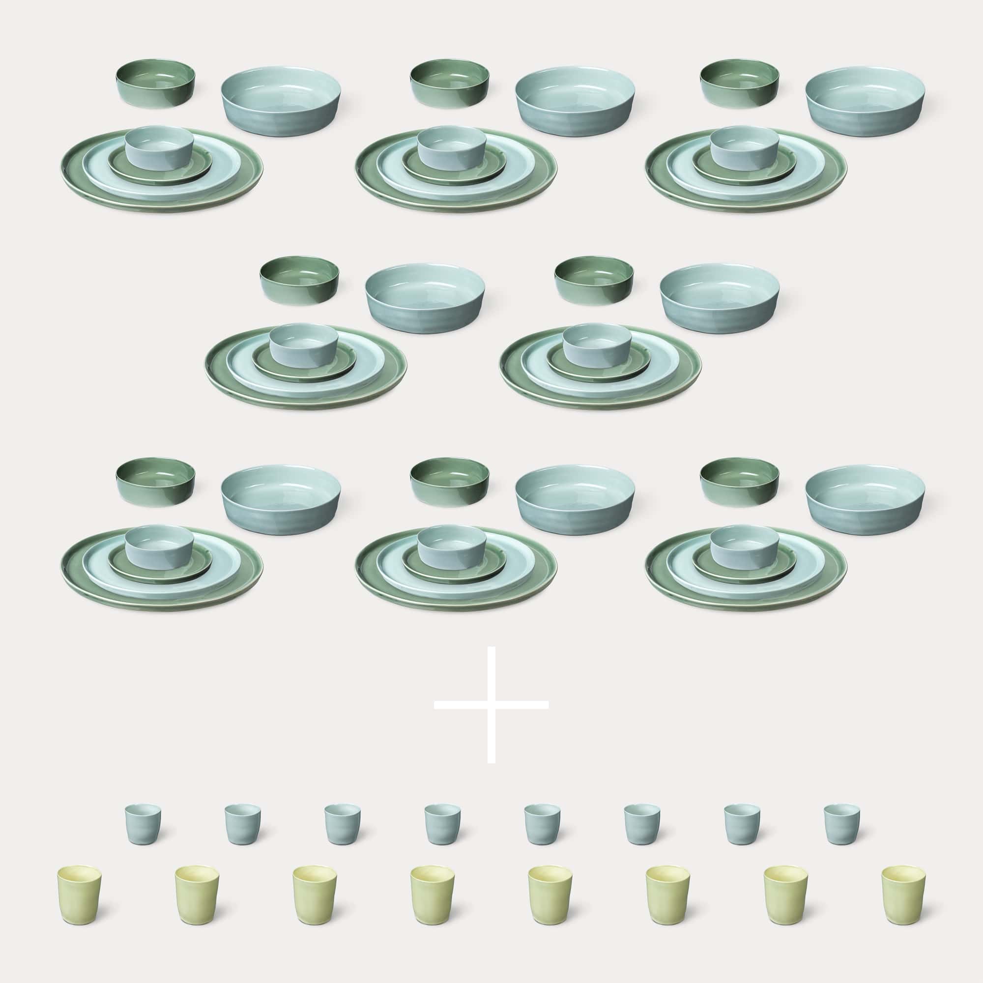 ELEPHANT FEET | Extra Large Dinner Set