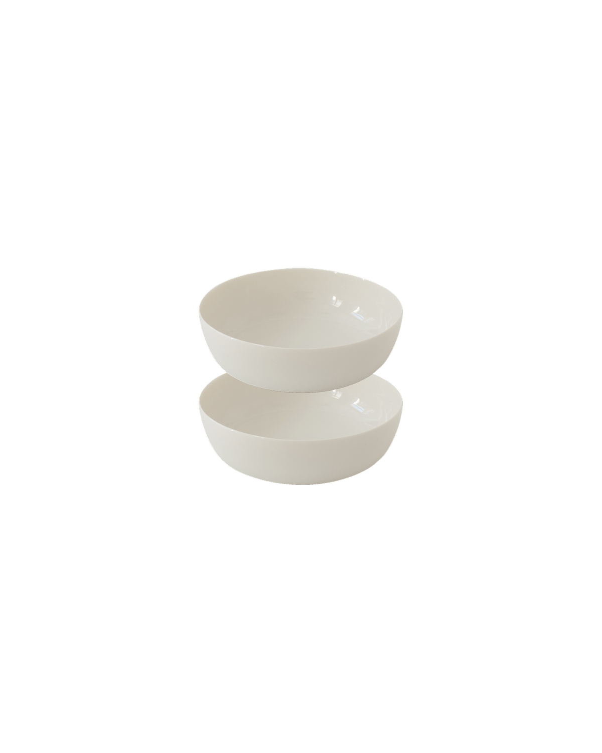 KAYA Soup Bowl Set of 2 – shiny-white, Freisteller (echtes Set-Foto)