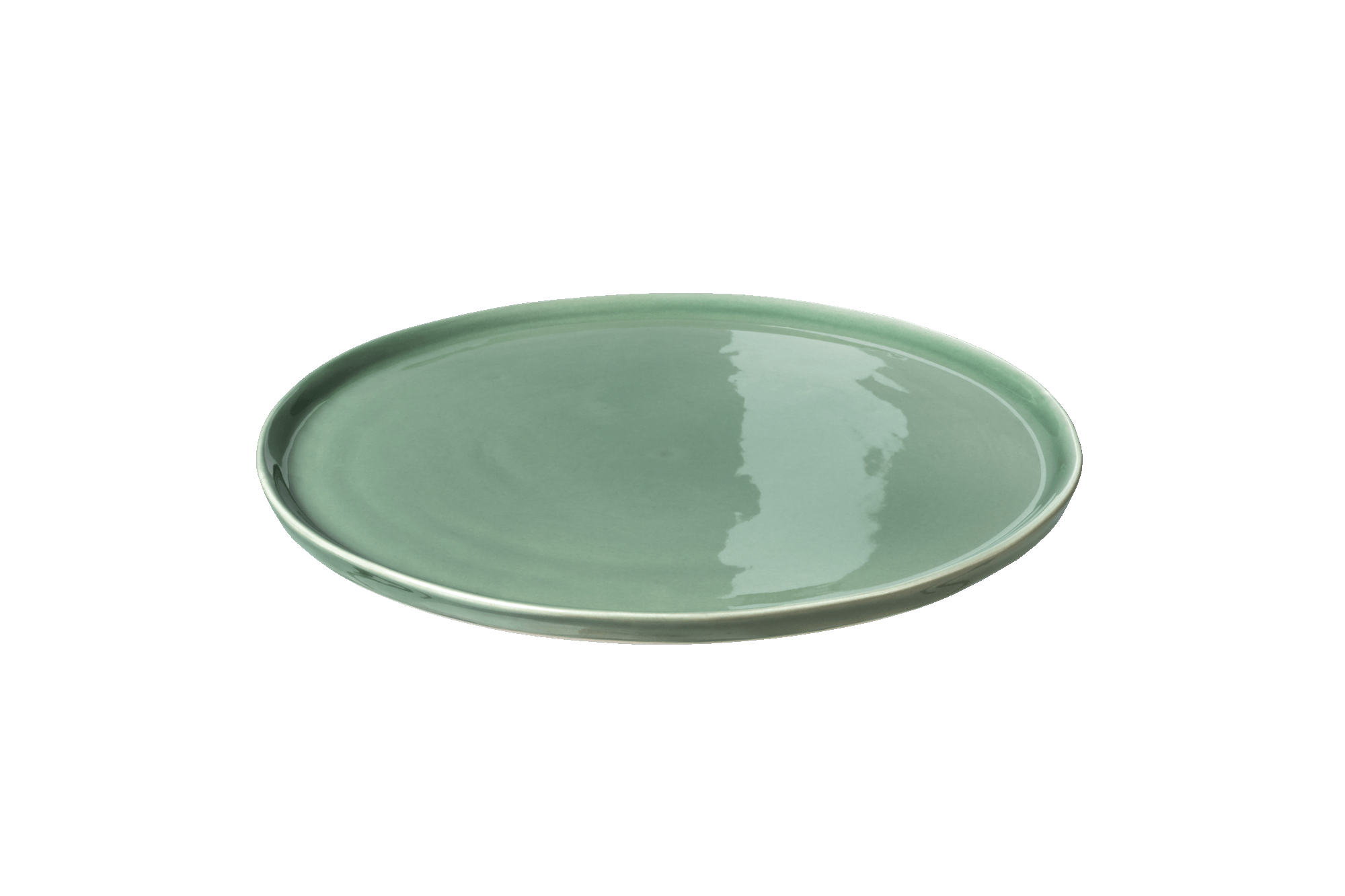 ELEPHANT FEET | Large Plate | off-blue-green