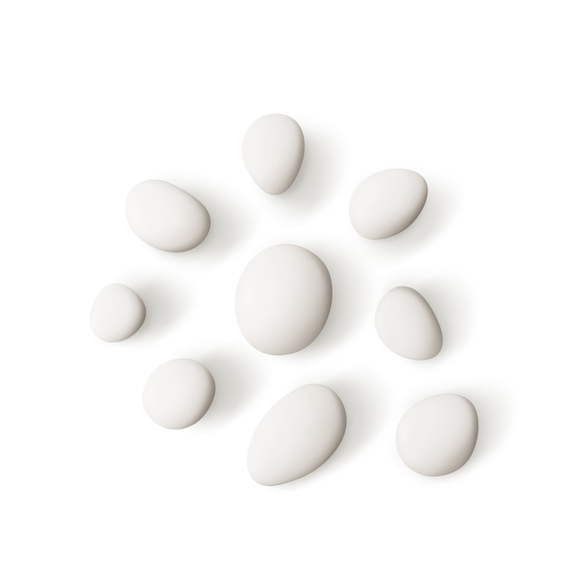 HOOKS Set of 9 | white