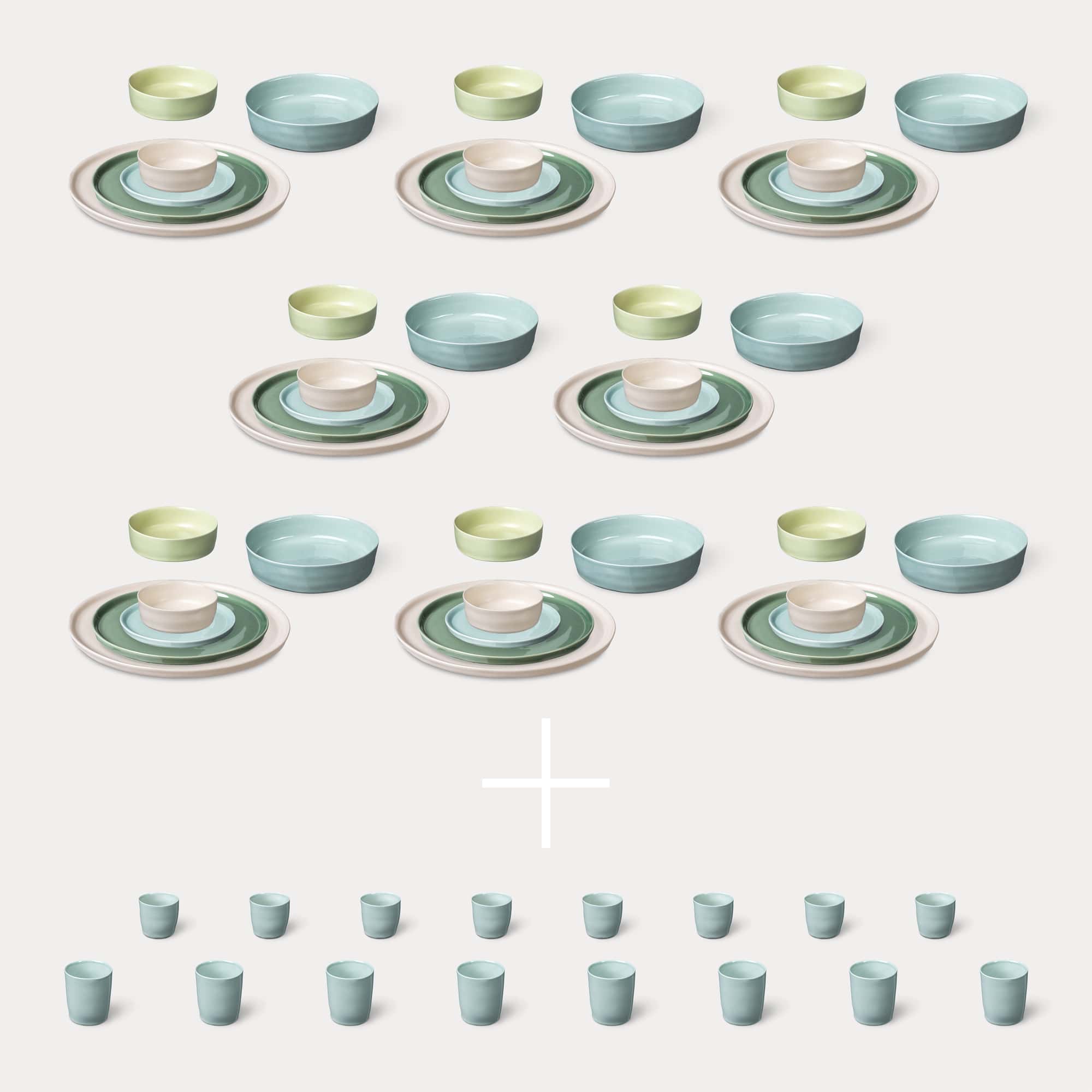 ELEPHANT FEET | Extra Large Dinner Set