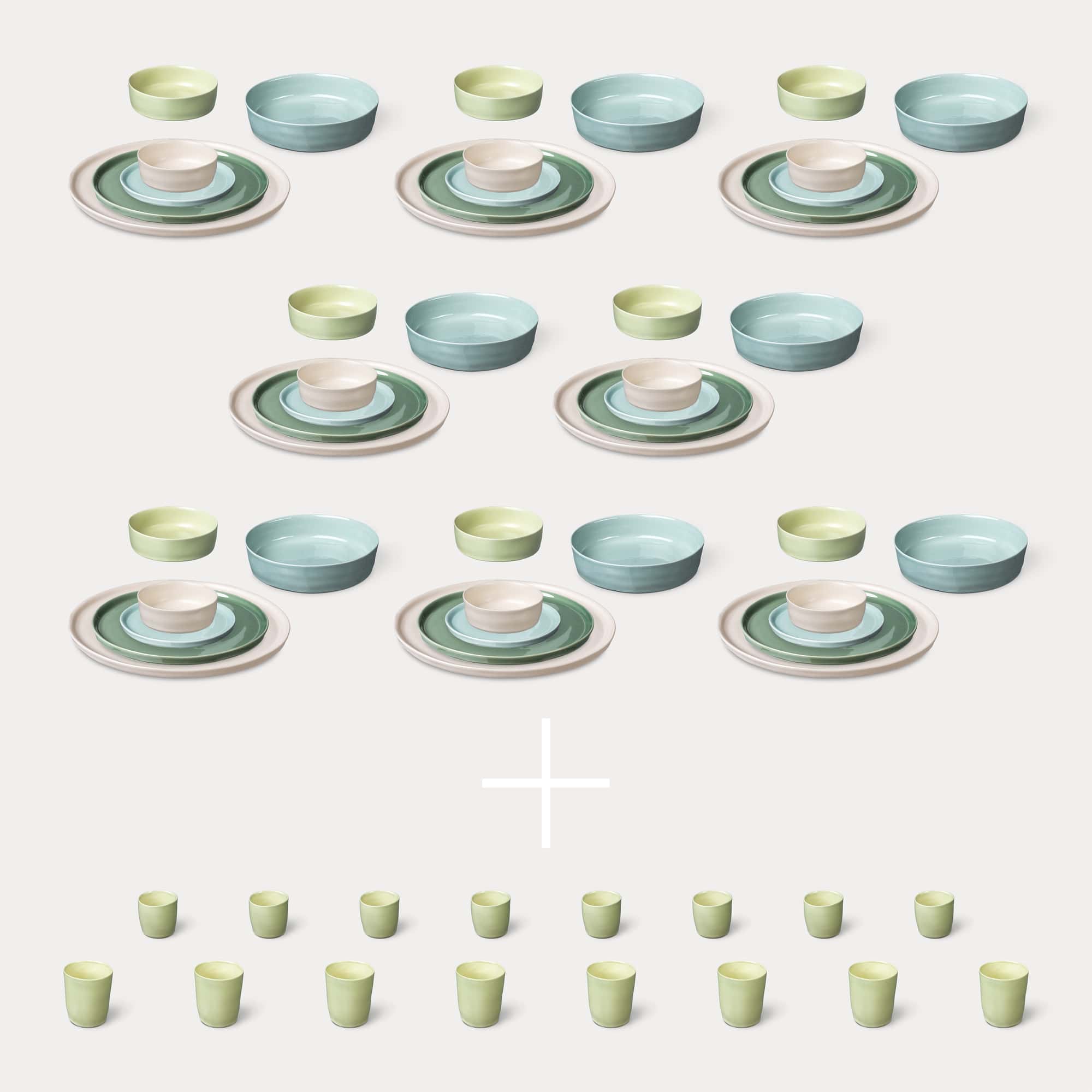 ELEPHANT FEET | Extra Large Dinner Set