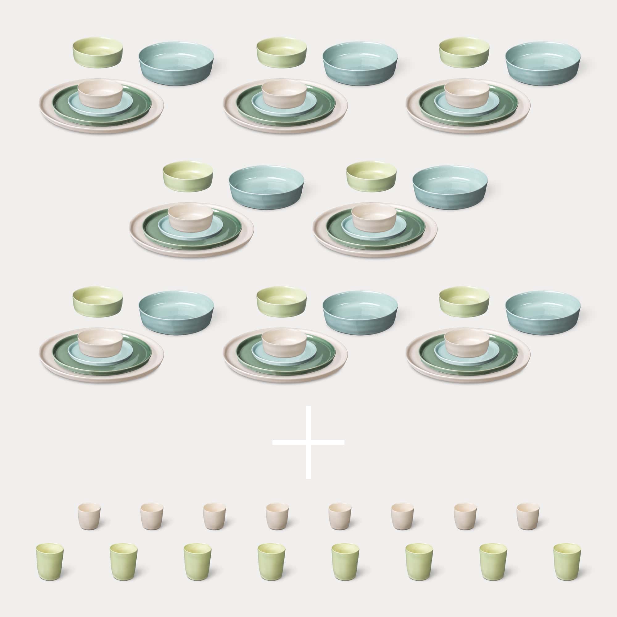 ELEPHANT FEET | Extra Large Dinner Set