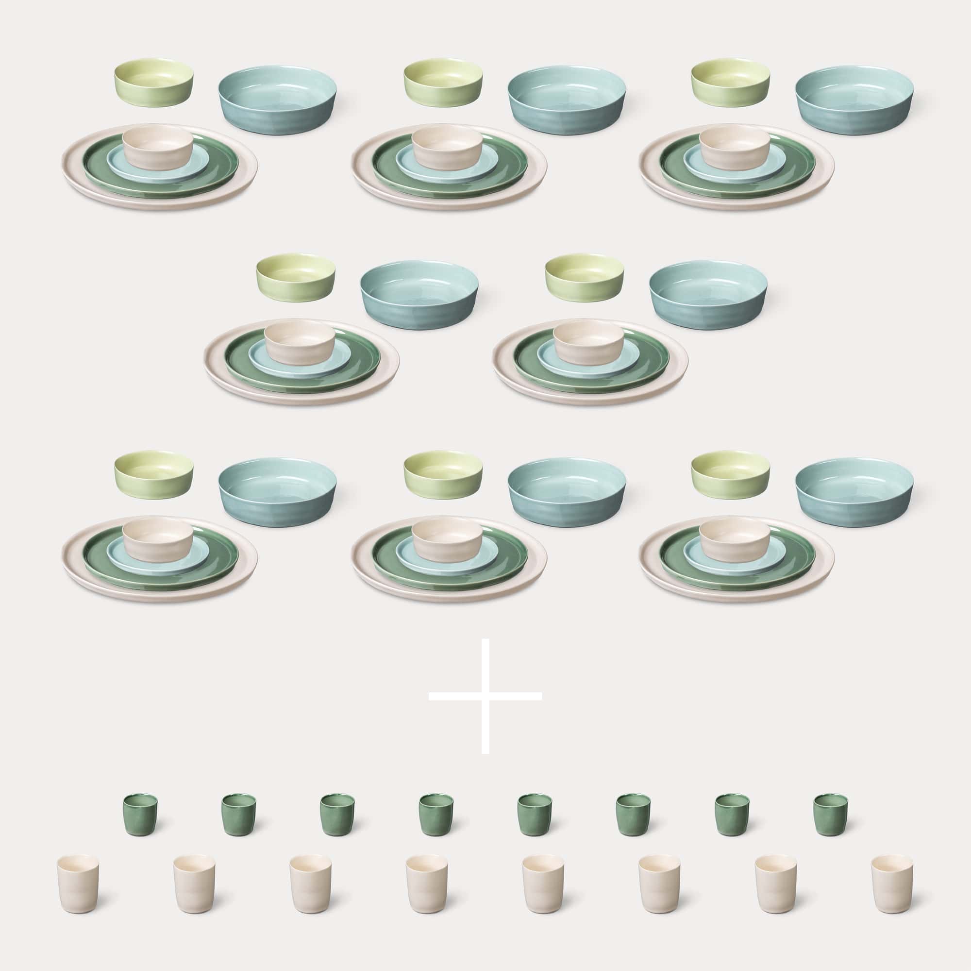 ELEPHANT FEET | Extra Large Dinner Set