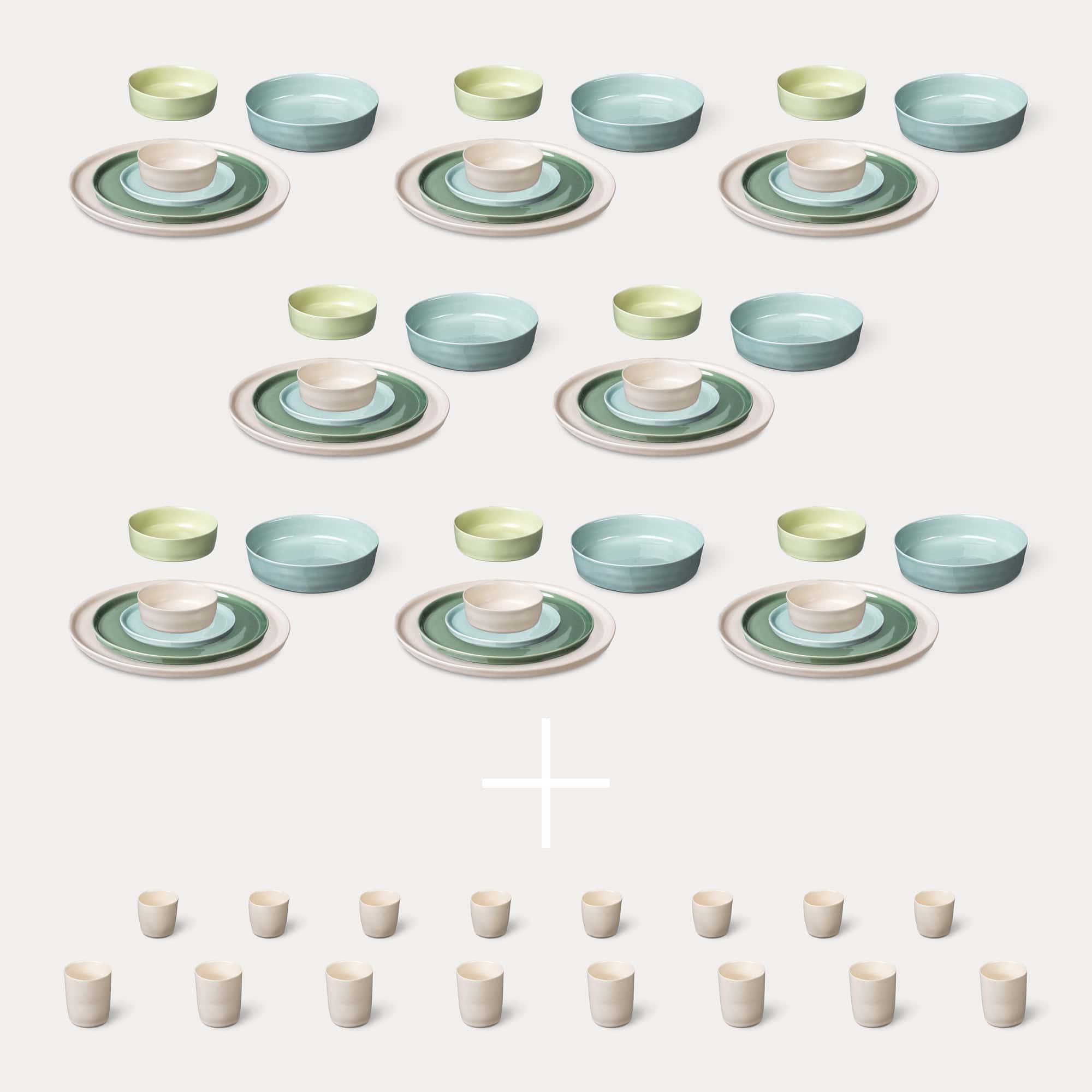 ELEPHANT FEET | Extra Large Dinner Set