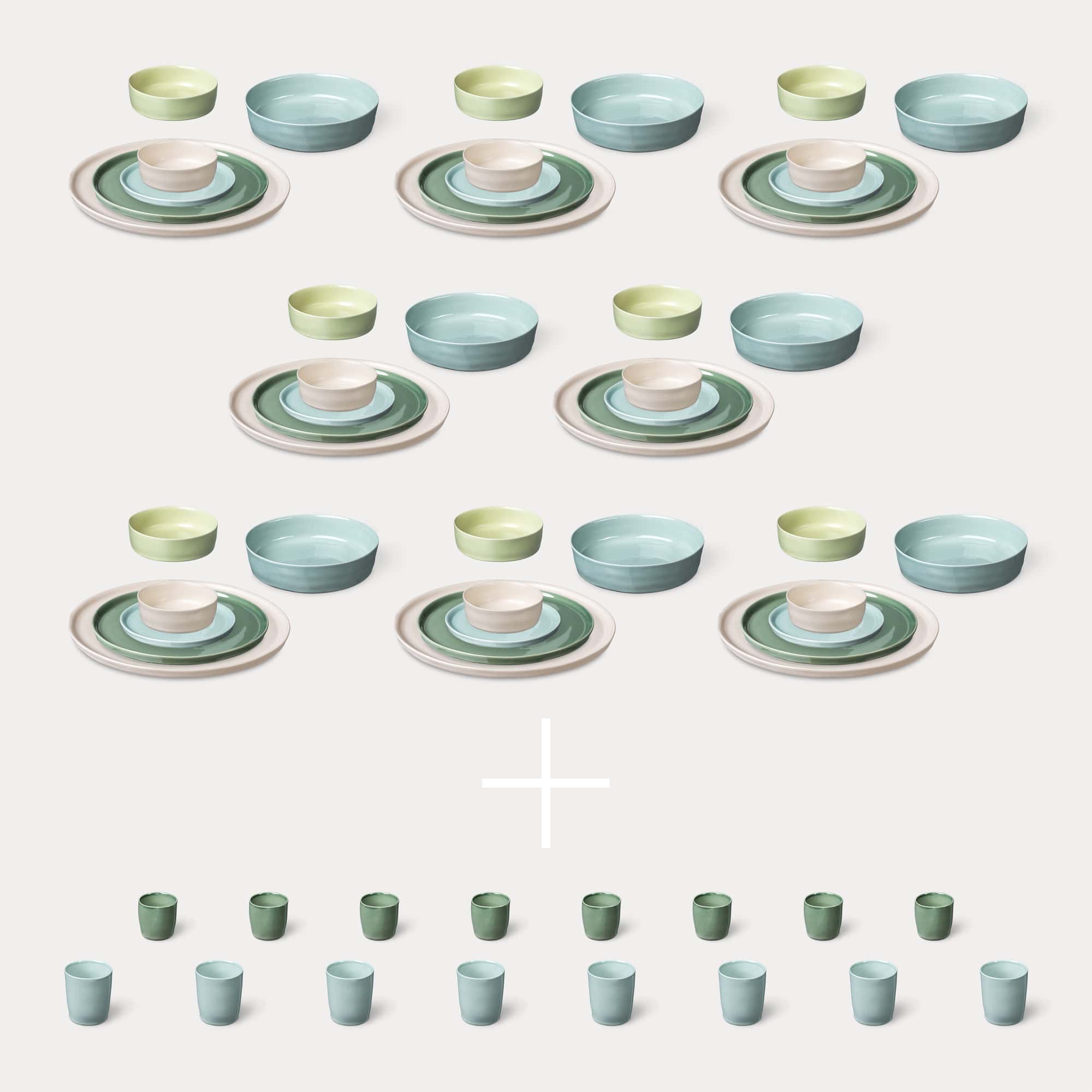 ELEPHANT FEET | Extra Large Dinner Set