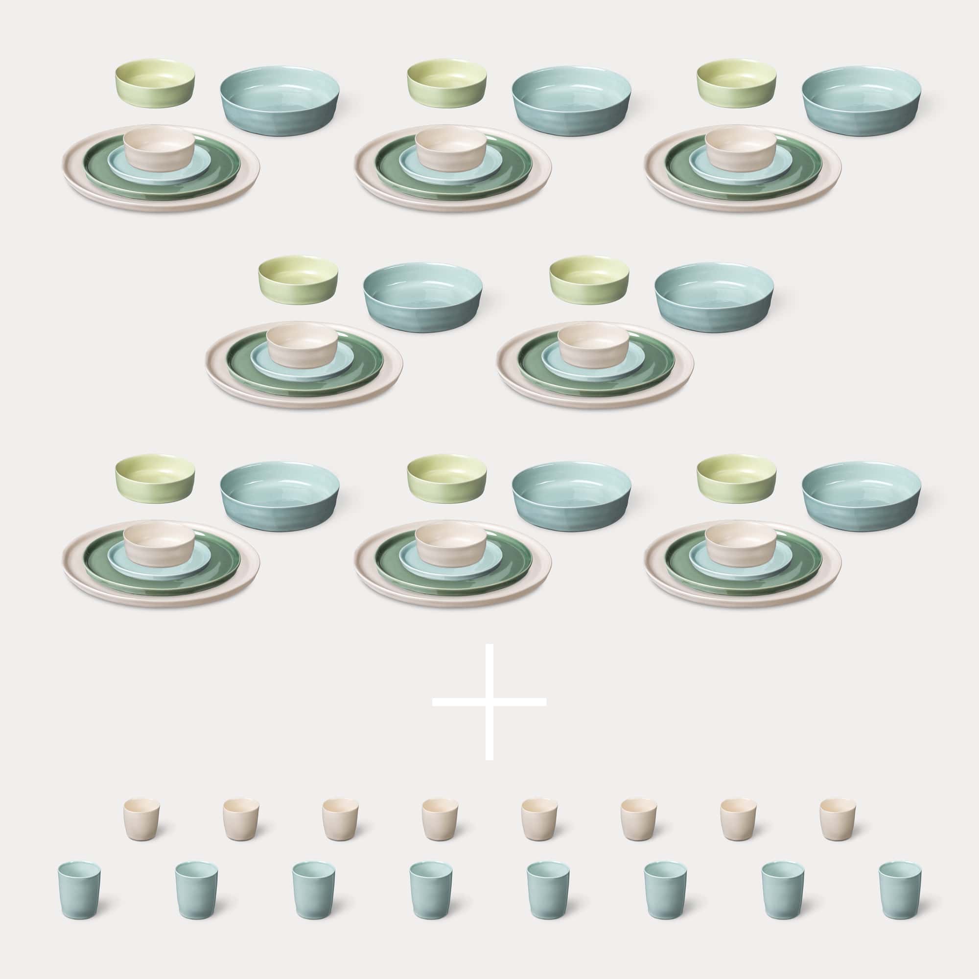 ELEPHANT FEET | Extra Large Dinner Set