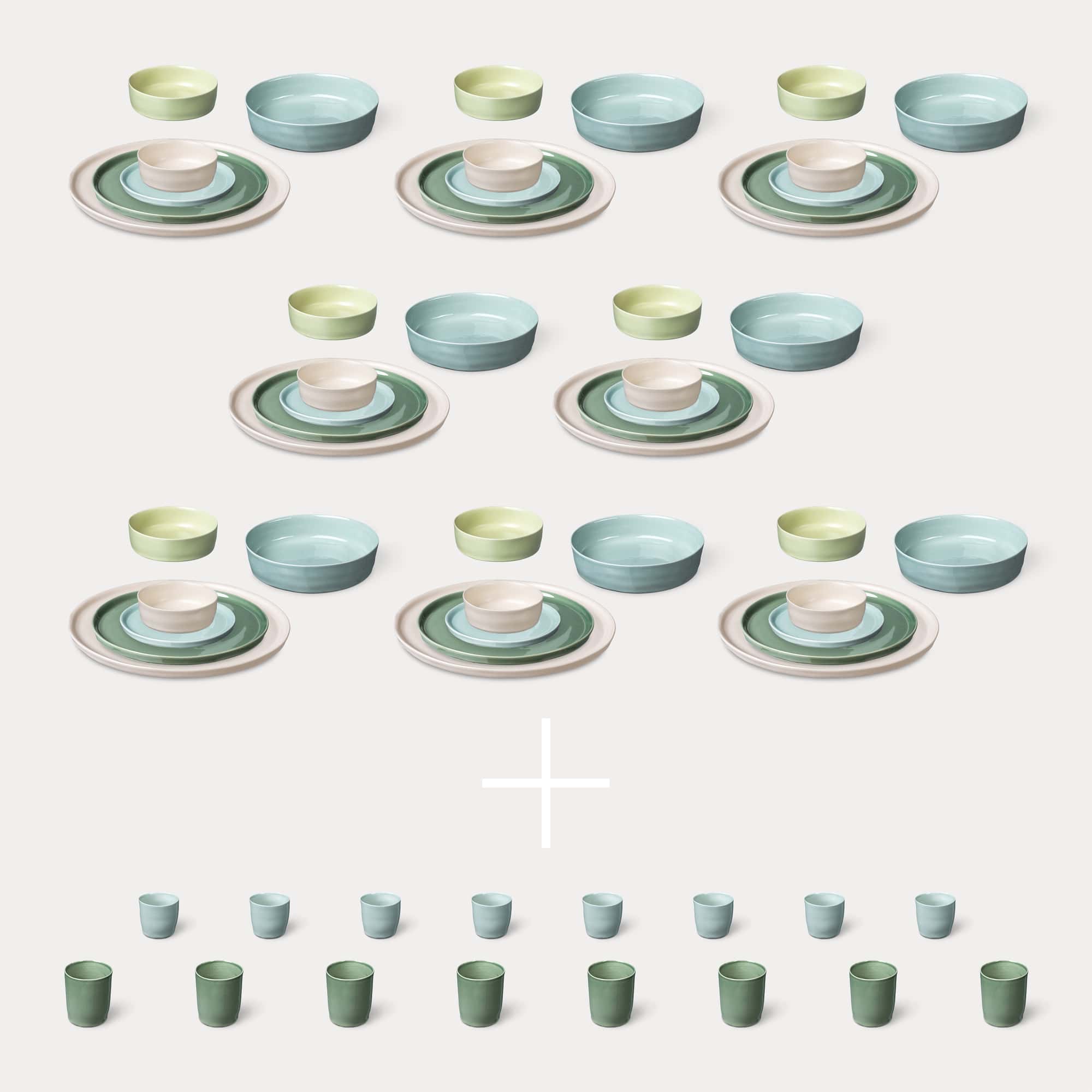 ELEPHANT FEET | Extra Large Dinner Set