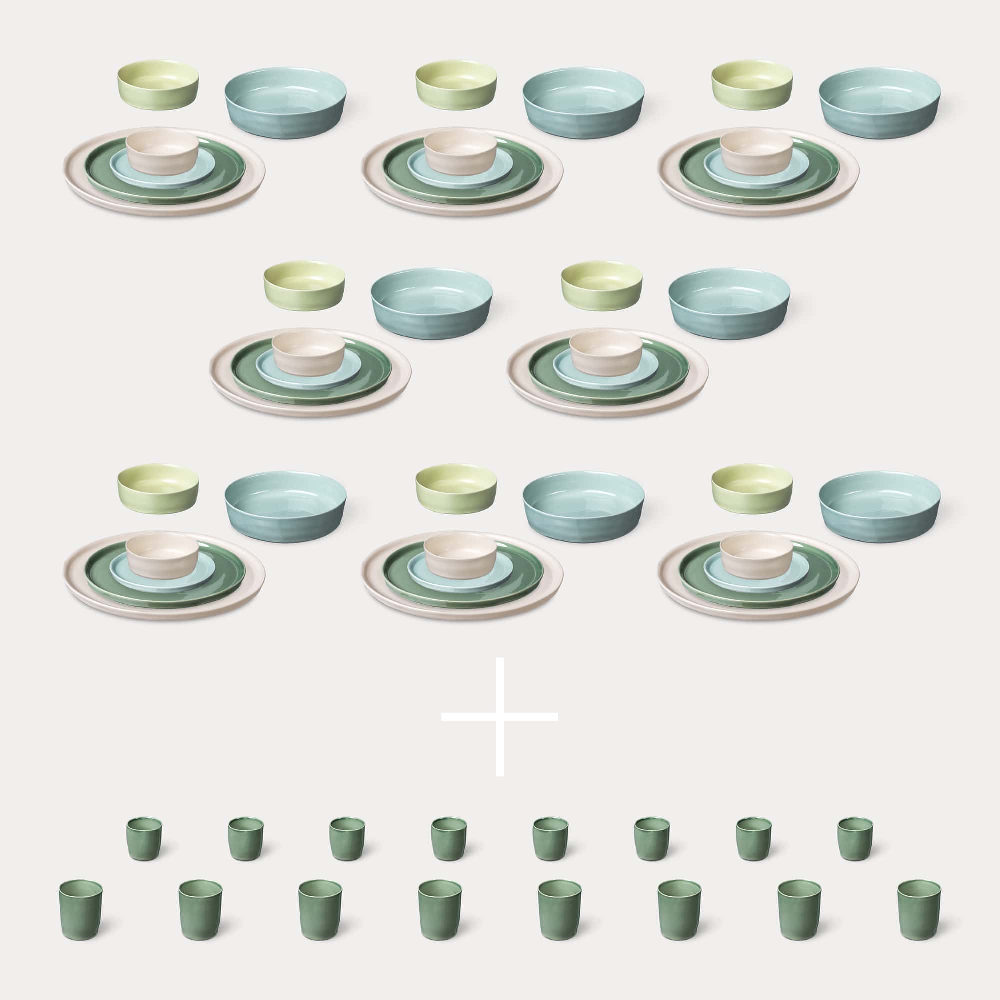 ELEPHANT FEET | Extra Large Dinner Set