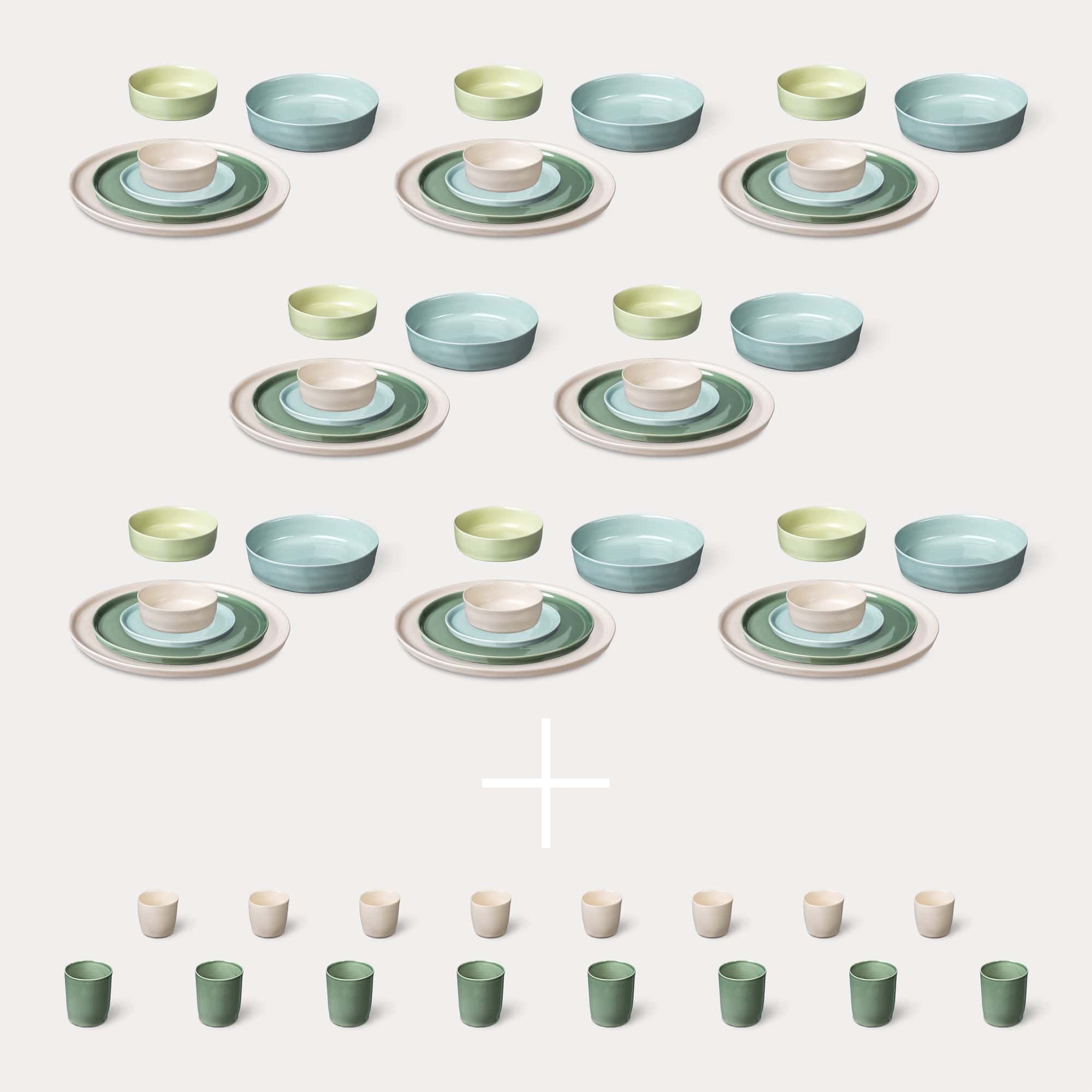 ELEPHANT FEET | Extra Large Dinner Set