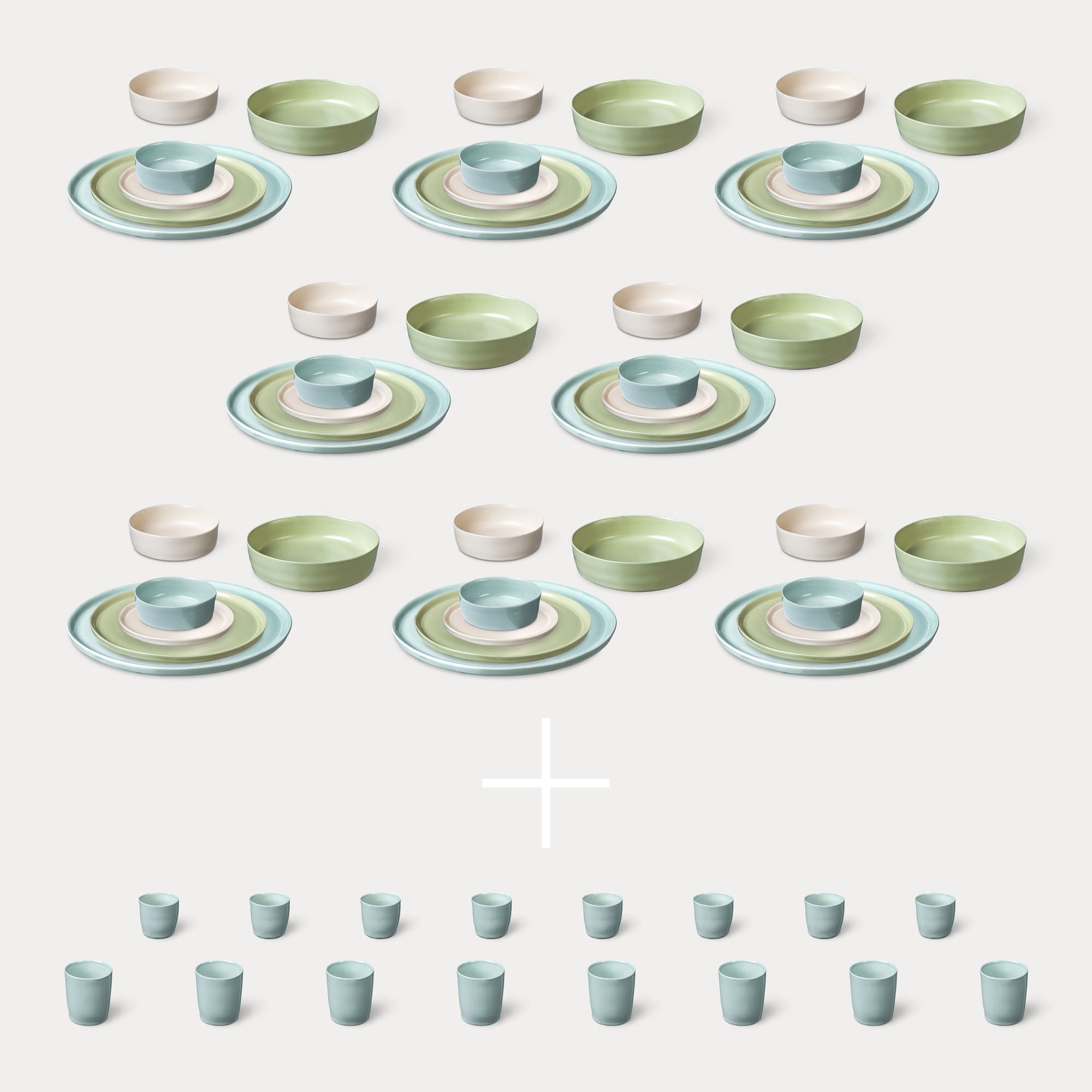 ELEPHANT FEET | Large Dinner Set