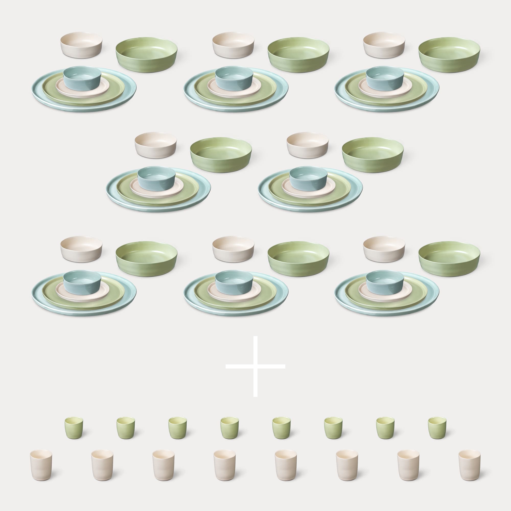 ELEPHANT FEET | Large Dinner Set