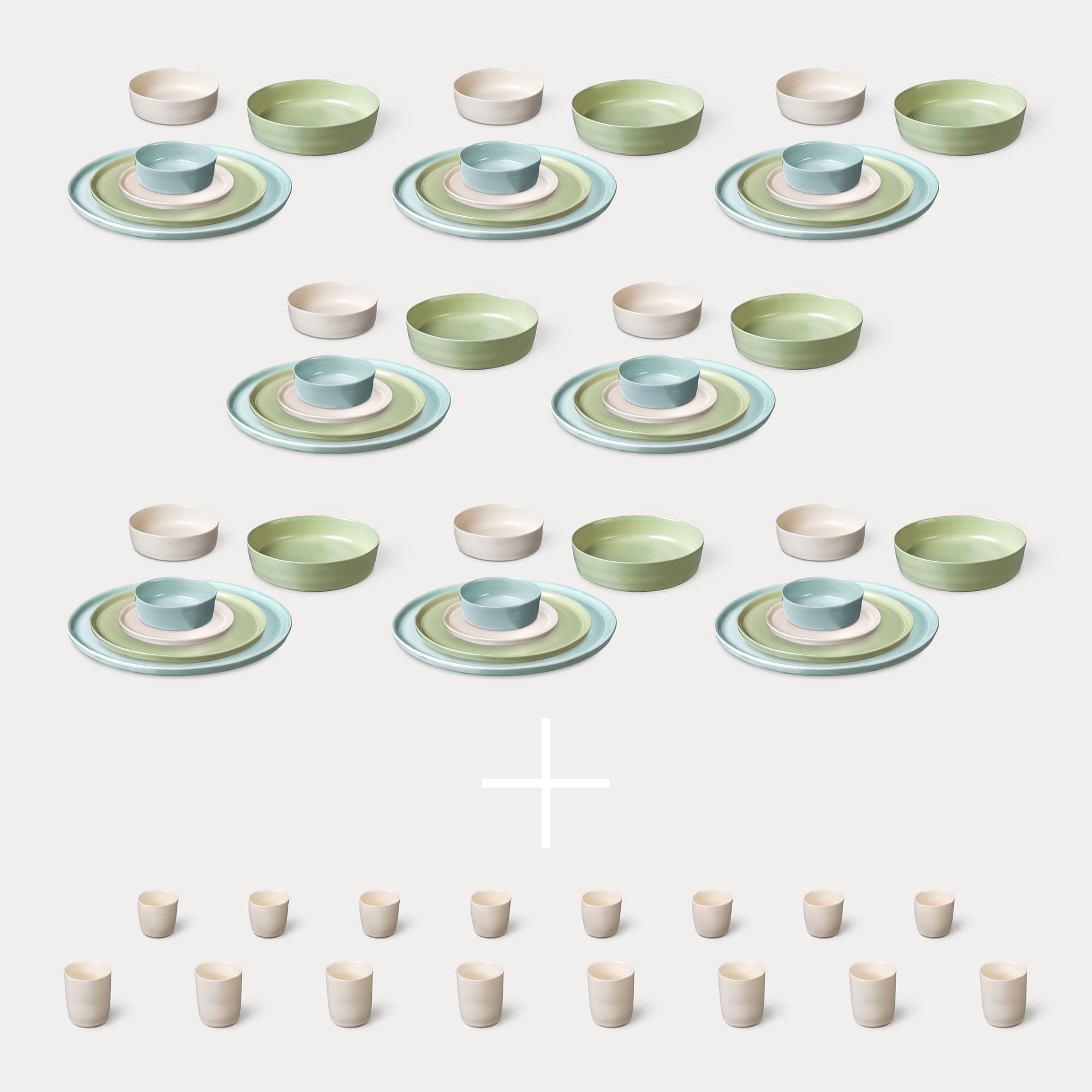 ELEPHANT FEET | Large Dinner Set