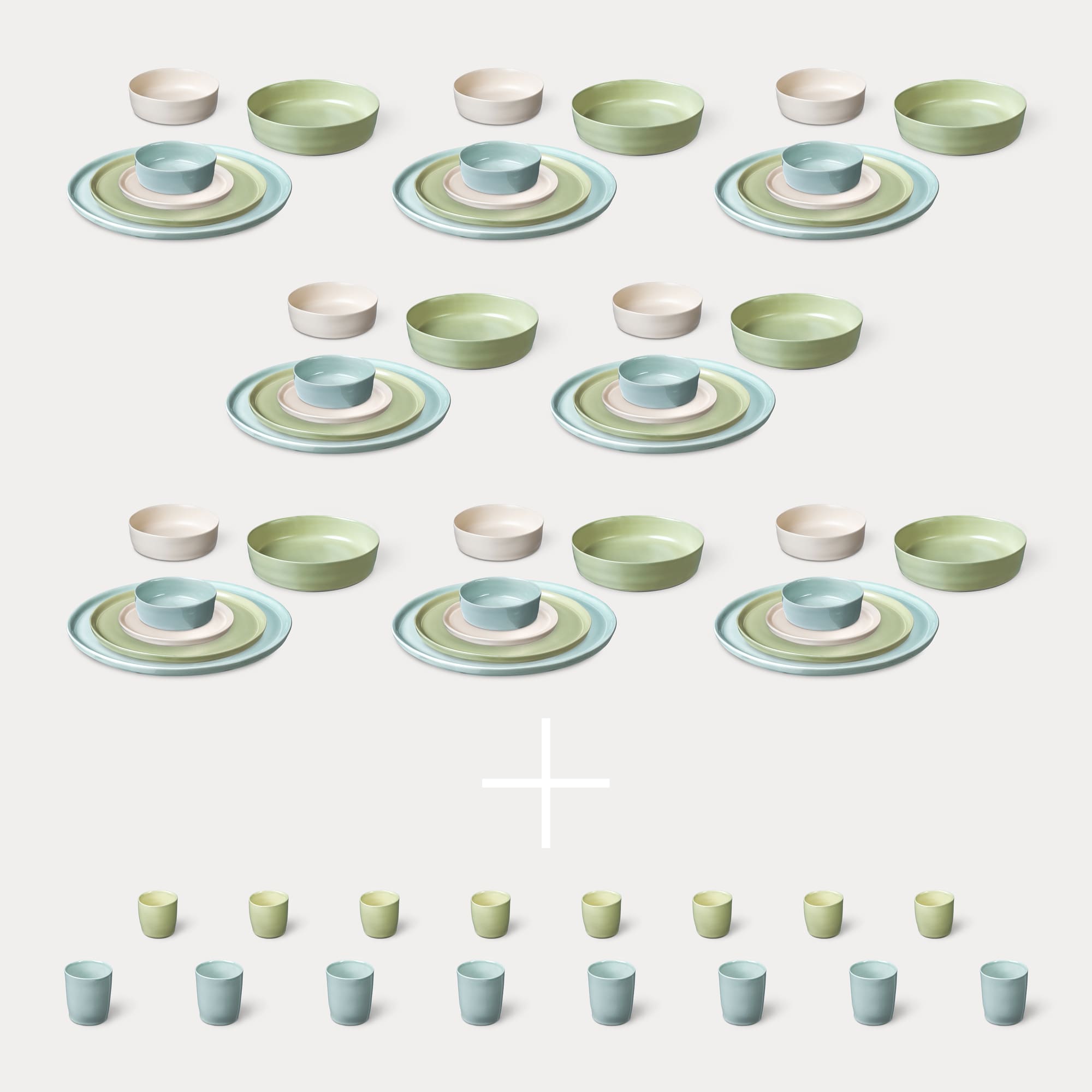 ELEPHANT FEET | Large Dinner Set