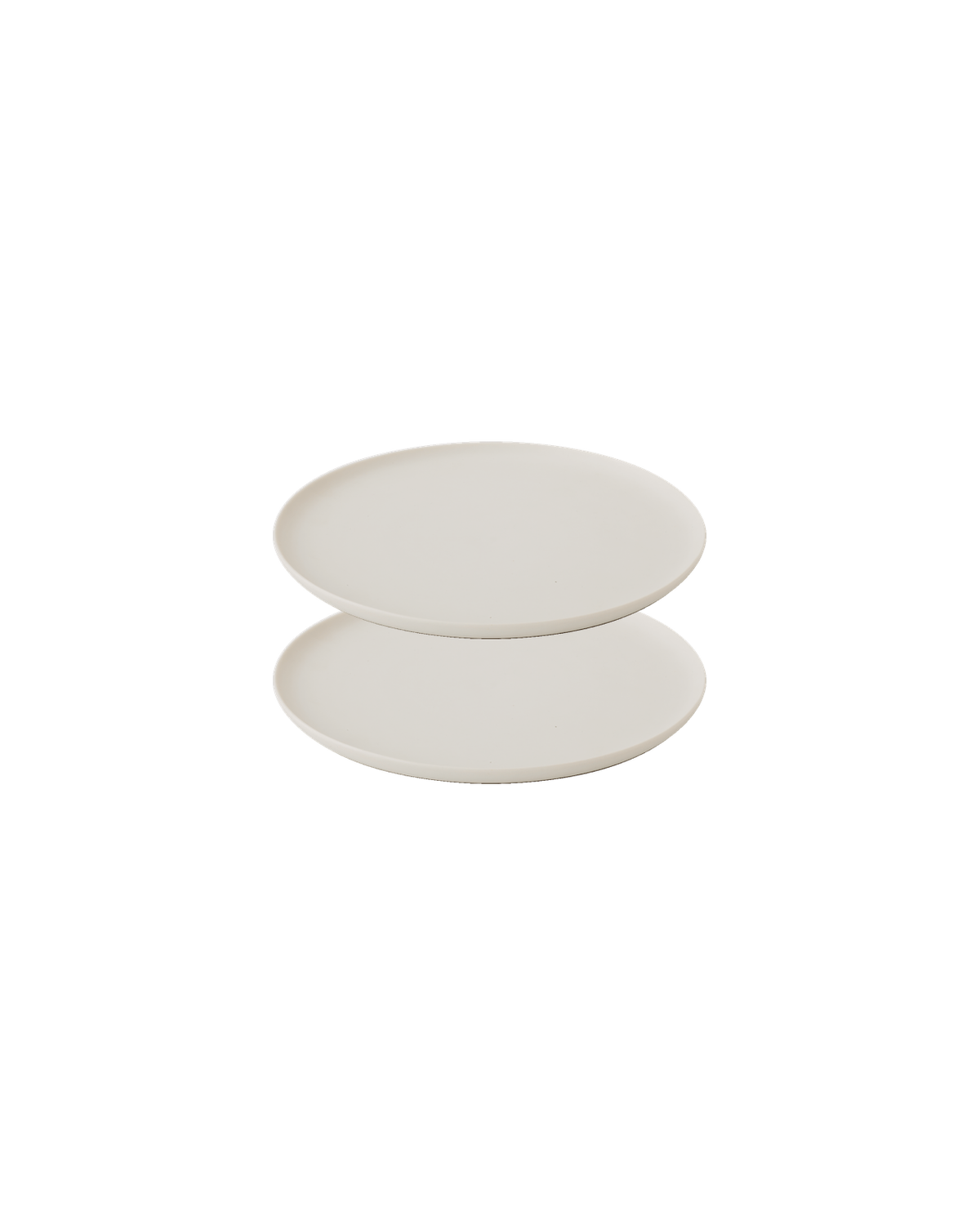 KAYA Dinner Plate Set of 2 – eggshell, Freisteller (echtes Set-Foto)