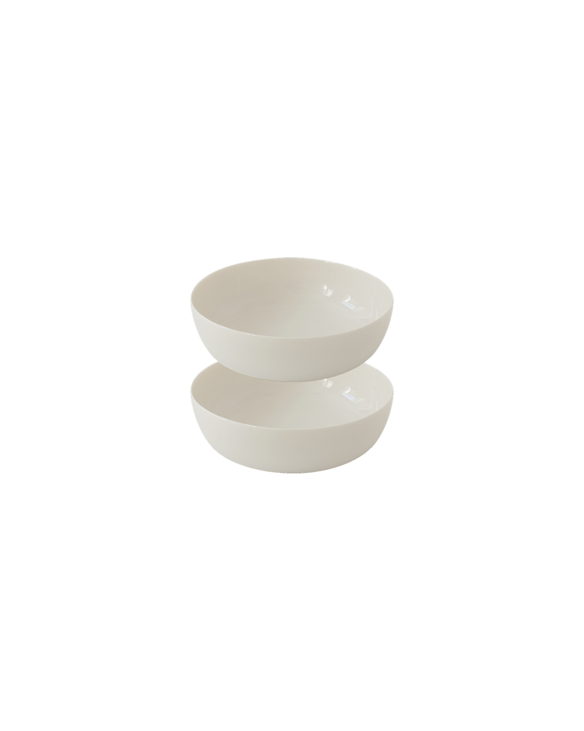 KAYA Soup Bowl Set of 2 – shiny-white, Freisteller (echtes Set-Foto)