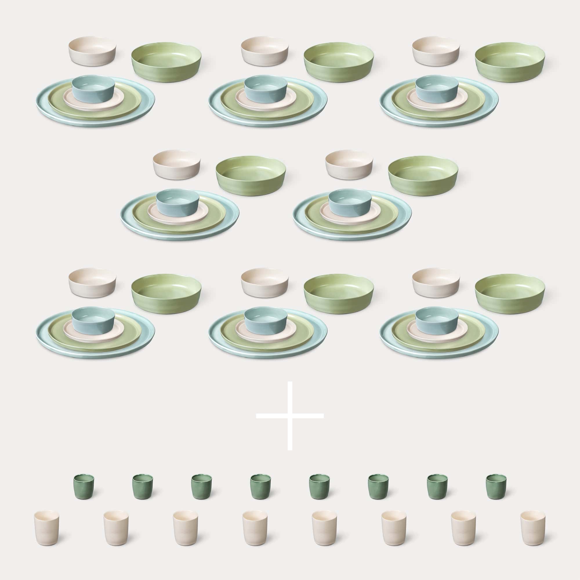 ELEPHANT FEET | Extra Large Dinner Set