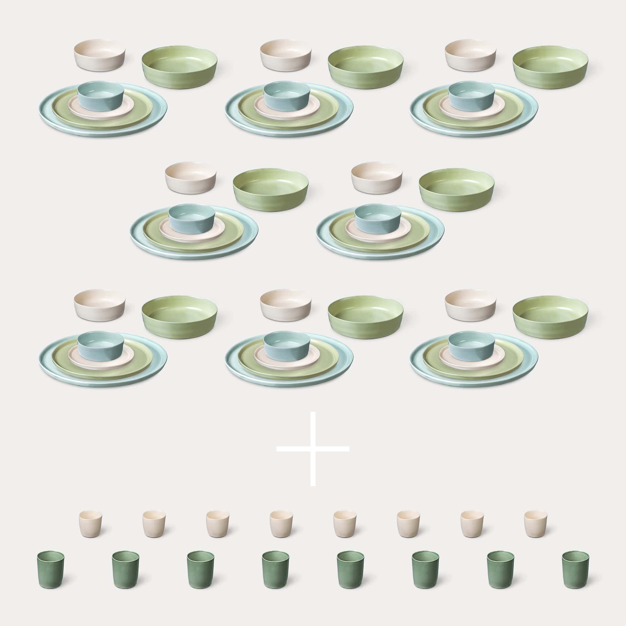 ELEPHANT FEET | Extra Large Dinner Set