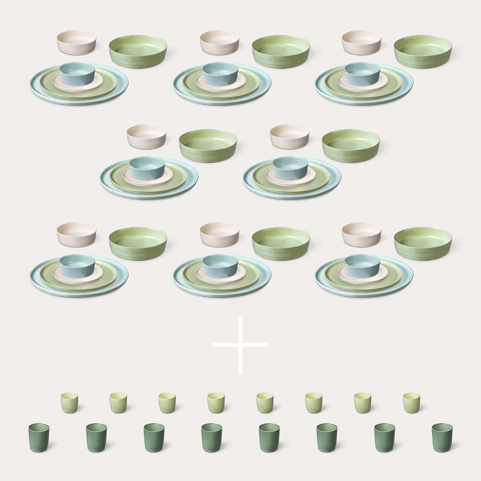 ELEPHANT FEET | Extra Large Dinner Set