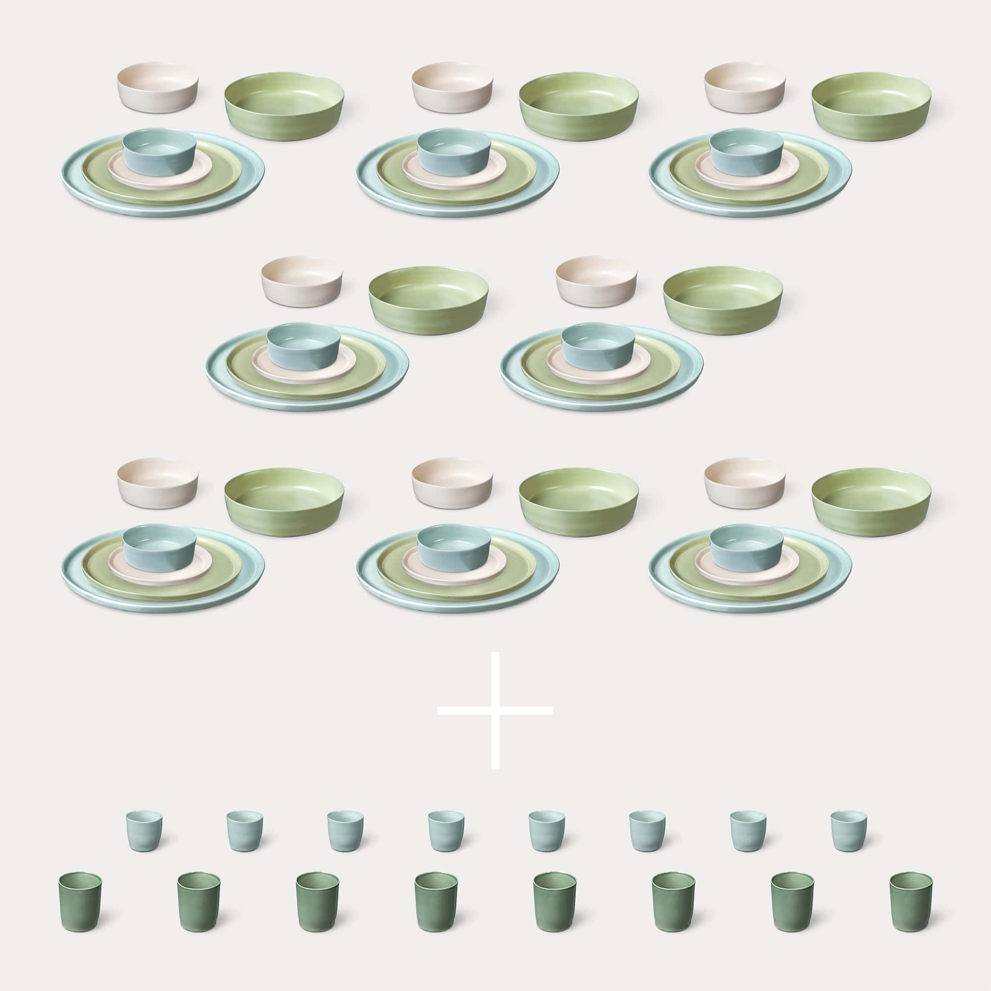 ELEPHANT FEET | Extra Large Dinner Set