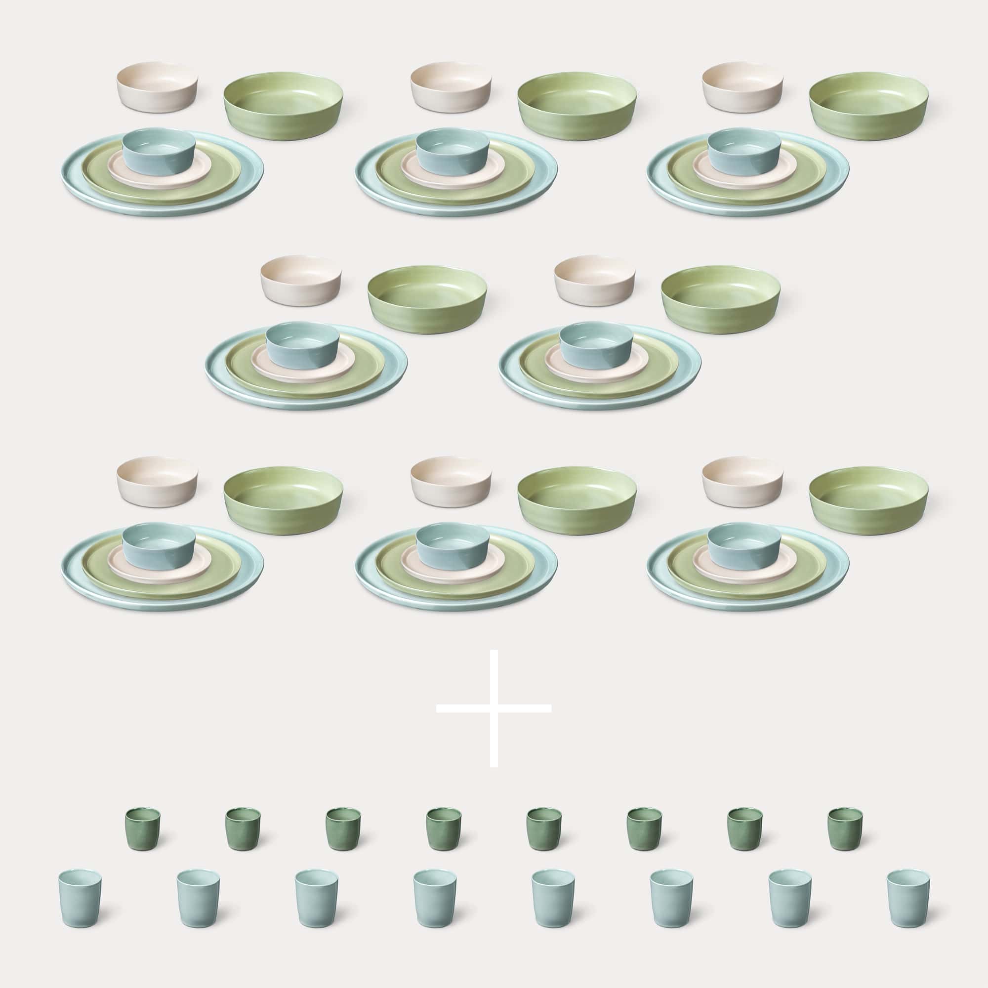 ELEPHANT FEET | Extra Large Dinner Set