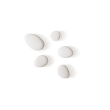 HOOKS Set of 5 | oval | white