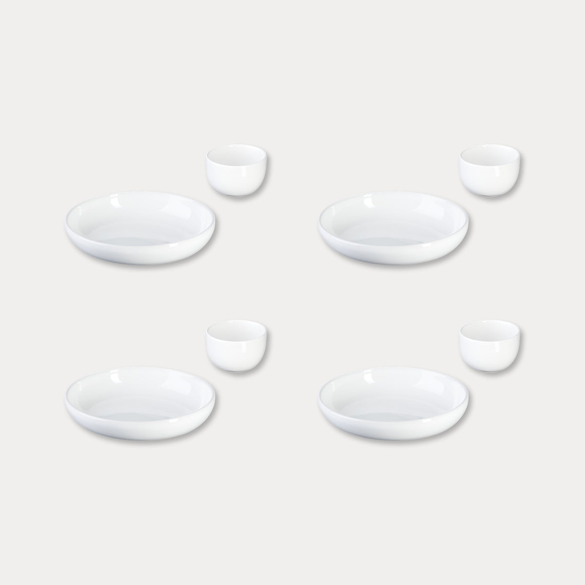 ROSA | Morning Set for 4 | white